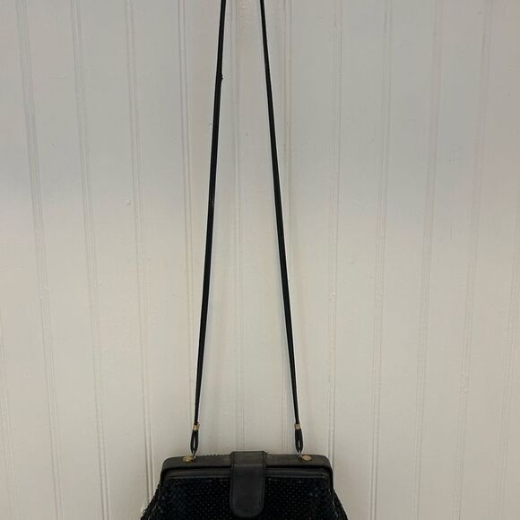 Whiting & Davis Vintage Black Evening Bag - Picture 5 of 5